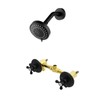 BEIYI 2 Handle Shower Faucet and 5 Mode Shower Head,