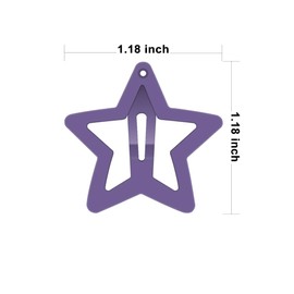 ECADY ECADY 100-Piece Metal Snap Hair Clips for Girls, Toddlers, and Kids - Perfect for Fine Hair, Thick Hair, and More - Featuring Fun Star Designs