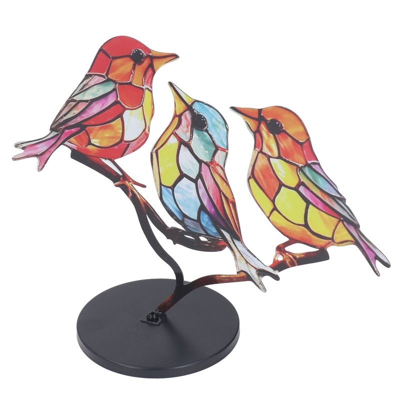 Alloy Metal Bird Series Home Decoration Stress Relief Base Removable