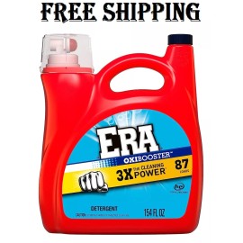 Era Oxibooster Liquid Laundry Detergent 87 Loads - 154 fl oz Pack