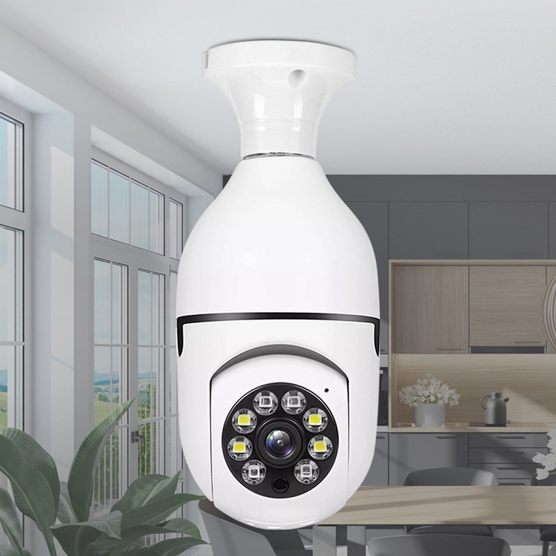 E27 Light Bulb Camera 1080P 360° Rotation Wifi 2 Way
