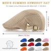 Taidor 2 Pack Men's Mesh Cap Breathable Summer Newsboy Hat