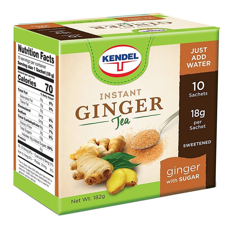 Kendel Instant Ginger Drink with Sugar, Made from Real Ginger