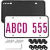 VEKENSEE 2 Pack Marco de Matrícula, Porta Placas de Silicona,
