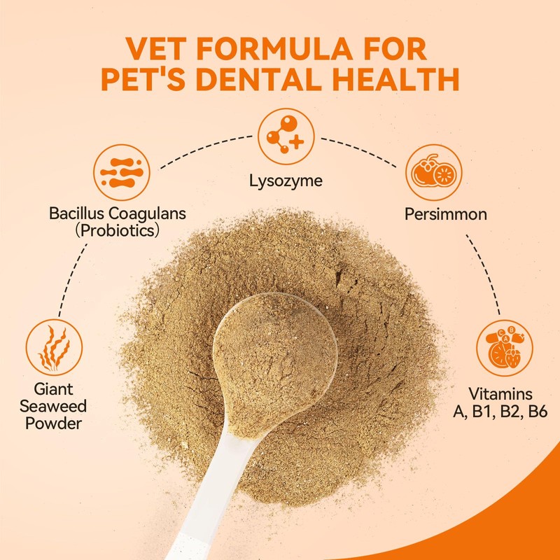 PUAINTA Puainta Dog Dental Powder and Vitamins and Supplements, 12-in-1