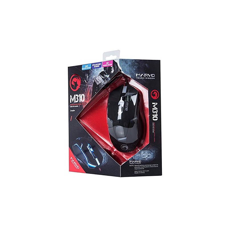 Marvo M310 ratone USB Óptico 2400 dpi Negro - Ratón