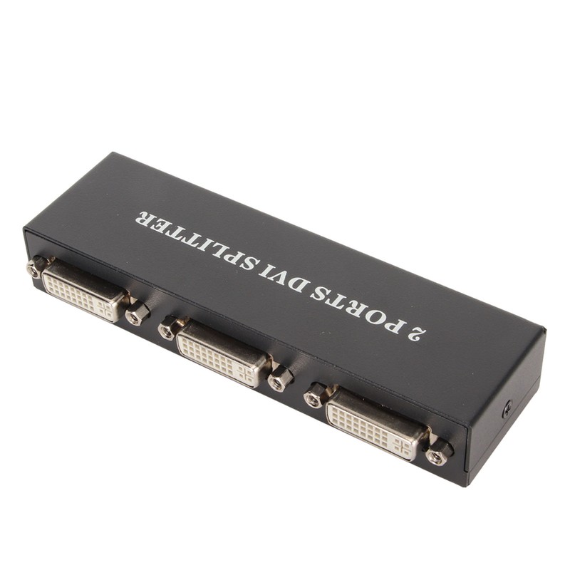 1x2 DVI Splitter 1 in 2 Out Support Resolution Up