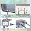 NVIYAM Outdoor Socket Surface-Mounted, IP66 Waterproof Socket with Switch Indicator