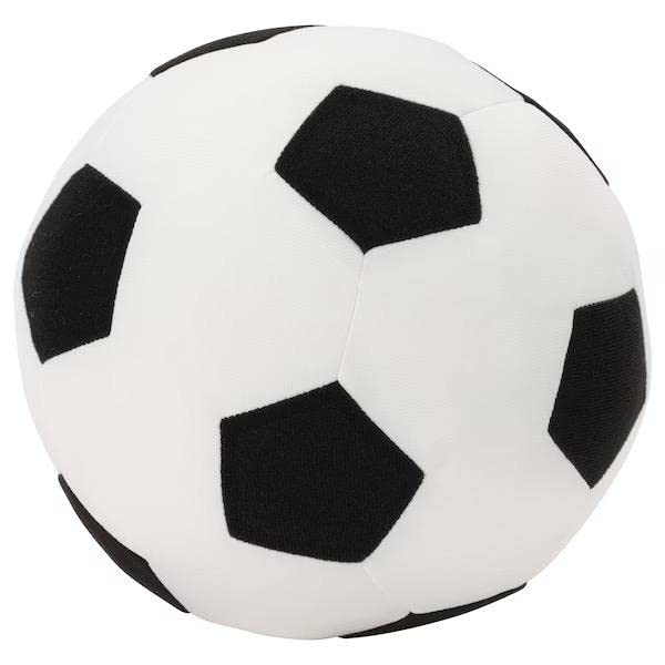 Ikea Sparka - Pallone da softball, diametro 20 cm, colore: Nero/Bianco