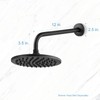 OFFO Shower Arm with Flange 30cm(12 inch) Universal Wall-Mounted Replacement