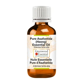 Greenwood Essential Pure Asafoetida (Heeng) Essential Oil (Ferula assa-foetida) 100% Natural Therapeutic Grade Steam Distilled for Personal Care 5ml (0.16 oz)