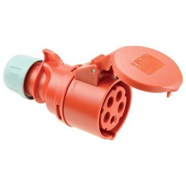 PC Electric Euro coupling socket 5-pin 32 amps IP44, 225-6