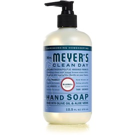 Mrs. Meyer's Clean Day Liquid Hand Soap, Cruelty Free and Biodegradable Hand Wash Made with Essential Oils, Bluebell Scent, 12.5 oz - Pack of 6