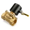 Baomain 1-1/2 inch DC 24V Brass Electric Solenoid Valve Water