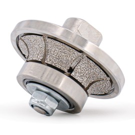 Diamond Hand Profile Wheel Router Bit Profiler Vacuum Brazed for Granite Concrete Marble Edge M14 Thread (B10)