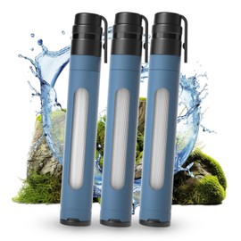 Joypur Water Filter Outdoor Survival with Viewing Window - Personal Water Filter with 3000 L Filter Capacity Drinking Water Filter Outdoor Camping Water Filter Drinking Water for Emergency etc. (Blue