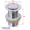 Drain Valve - Pop-Up Valve for Washbasin Drains (Push)