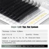 NAGARAKU Ellipse Eyelash Extensions Flat Split Tips Individual Lash 0.15mm