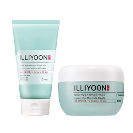 Illyyoon Illiyoon Four Seasons Moisture Cream Hyaluronic Moisture 100ml 2 packs / 일리윤 사계절 수분크림 히알루론 모이스춰 100ml 2입
