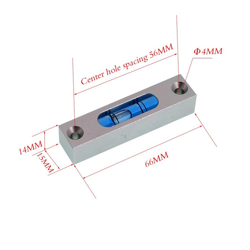 The Yan He Aluminum Alloy Small Bar Level, Square Horizontal