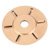 6T Golden Wood Carving Disc Engraving Blade Woodworking Milling Cutter