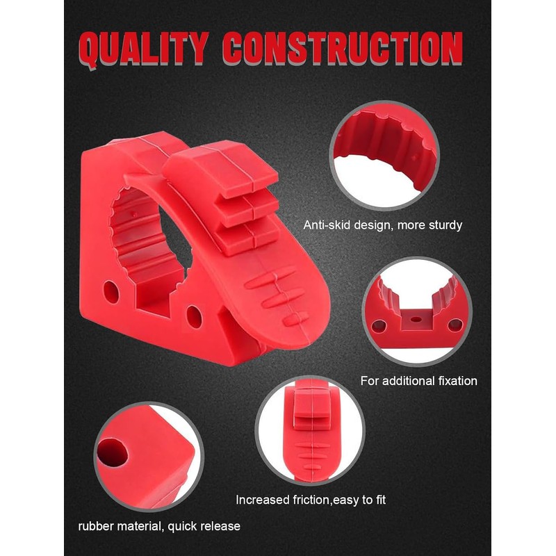 Greluma 4 Pcs Shovel Holder Shovel and Axe Holder with