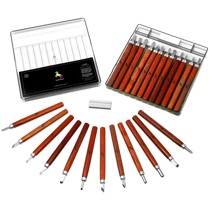 Workhorse 12pcs Premium Wood Carving Tools & Chisels Set for