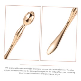 Gatuida 15pcs Eye Cream Applicator Portable Rollers for Eye Massage Reduces Puffiness Dark Circles for Daily Skin Care Routine Includes Gold Silver Matte Gold Tool