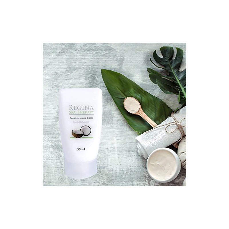Crema Corporal de Coco 35 ml. Caja con 50 unidades.