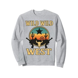 Wild Wild West Design Sonoran Desert Cowboy Saguaro Cactus Sweatshirt
