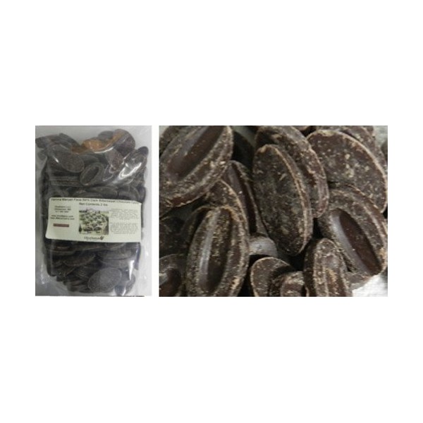 Valrhona 64% Manjari Dark Bitter Sweet Chocolate Feve from OliveNation - 1 pound
