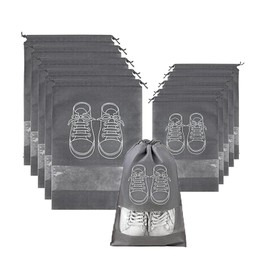 Shoe Bags for Travel, 10 Pcs Travel Shoe Bag Travel Bags Covers for Traveling Packing, Travel Shoe Bags for Storage for Packing in Suitcase (Large, Medium)