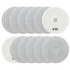 QUEFORET Diamond Polishing Pads Grit 30-12 Pieces Wet Polishing Discs
