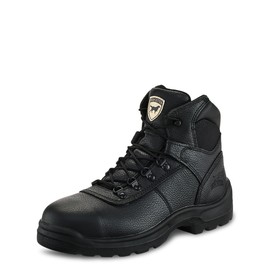 Irish Setter, Ely, Men's, 6", Steel Safety Toe, Work Boot, Black, 12 EE (Wide)