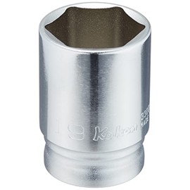 Koken 0.37 inch (9.5 mm) Insert, Z-EAL Hexagonal Semi-Deep Socket, 0.7 inch (19 mm), 3300XZ19