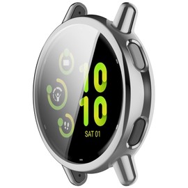 Compatible with Garmin Vivoactive 5 Case,Soft Flexible TPU Ultra-Thin Scratch Resistant Full Protective Bumper Cover for Garmin Vivoactive 5 Smartwatch Accessories (Silver)