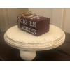Decor Farmhouse Books, Texas A&M Aggies, Mini Wooden Book Stack,