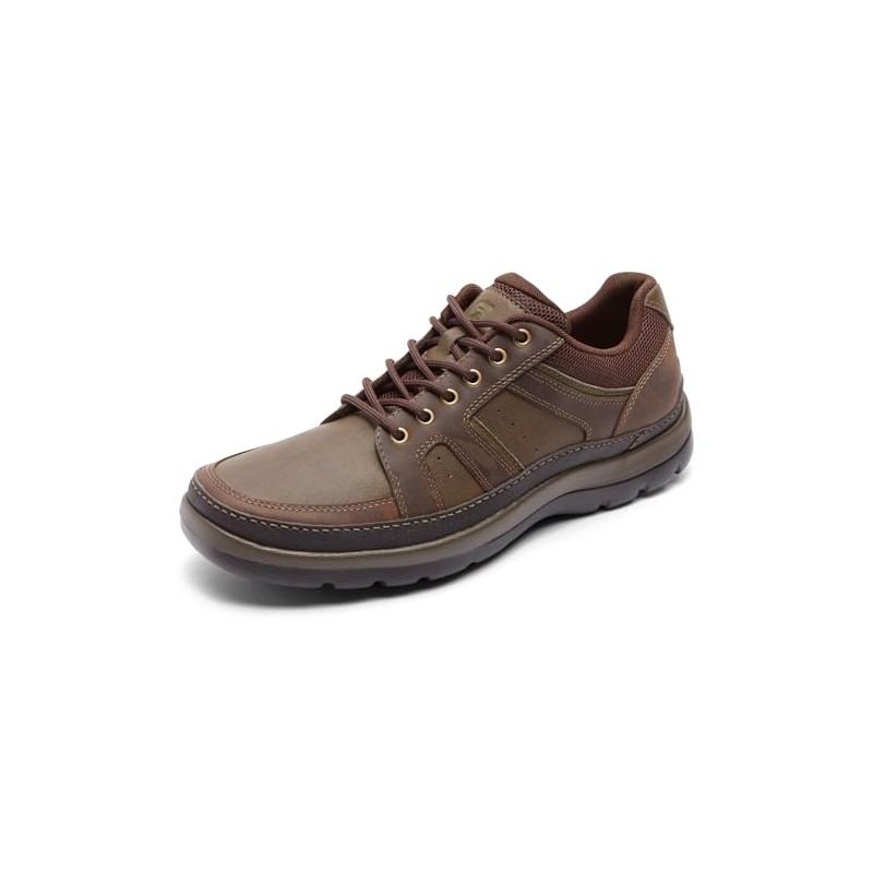 Rockport Men's Get Your Kicks Mudguard Blucher, Dark Brown Leather,