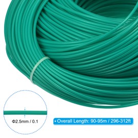 PATIKIL Wicker Repair Kit, 296ft 2.5mm Round Synthetic Rattan Material Plastic Wicker Woven Rattan Set for DIY Craft and Weaving Basket Making, Dark Green