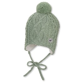 Sterntaler Baby Girls Knitted Cable Knit Hat, Green