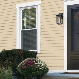 Glidden Exterior Paint + Primer: Beige/Spice is Nice, One Coat, Semi-Gloss, 1-Gallon