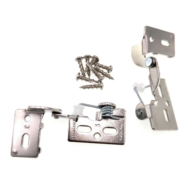 Youngdale Replace Amerock BP2603 Nickel Knife Cabinet Hinges 1/4" Overlay