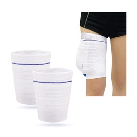 Catheter Bag Holder Foley Leg Bag Covers Catheter Securement Stabilization Device Nephrostomy Urinary Urine Drainage Bags Sleeve Supplies for Men or Women Washable 2PCS (M)