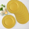 supernal 12pcs Gold Charger Plates,13inch Plastic Round Beaded Plates Decorative