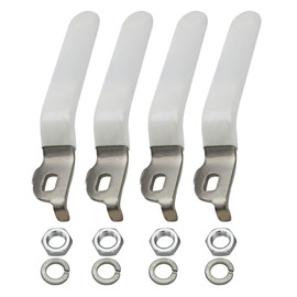 MIDLINE VALVE Replacement Lever Handle for MIDLINE VALVE 610 Series Only 1-1/4 in. Ball Valve, Stainless Steel Quarter Turn with Vinyl Grip for Natural Gas, 4 Pack