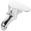 Healeved 3370106LNI Silver Wall Mount Bathtub Shower Faucet with 2