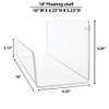 SOURCEONE.ORG Source One Premium Clear Acrylic Floating Wall Mount Shelves