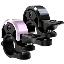 Greallthy Bicycle Bell, Mini Aluminium Alloy Bell Bicycle Super Loud Bicycle Bell, 2025 Upgrade Bicycle Bell for MTB Road Bike Ebike Mountain Bike, 19-25.4 mm Handlebars