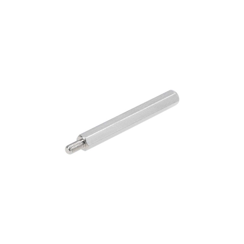 sourcing map Pack of 10 Hex Nickel-Plated Spacers PCB Male