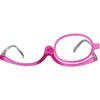 Mini Brille Make-Up Glasses with Flip Lens (Purple), Fashionable Magnifying